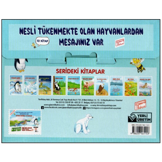 2. ve 3. Sınıf Hikaye Nesli Tükenmekte Olan Hayvanlardan Mesajınız var 10 Kitap