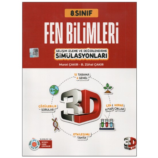 3D Yayınları 8.Sınıf Fen Bilimleri Gelişim İzleme ve Değerlendirme Simülasyonları 3D Yayınları 8.Sınıf Fen Bilimleri Gelişim İzleme ve Değerlendirme Simülasyonları