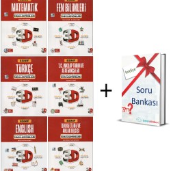 3D Yayınları 8.Sınıf Tüm Dersler Gelişim İzleme ve Değerlendirme Simülasyonları+Hediye Soru Bankası 3D Yayınları 8.Sınıf Tüm Dersler Gelişim İzleme ve Değerlendirme Simülasyonları+Hediye Soru Bankası