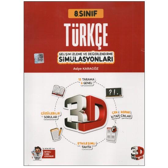 3D Yayınları 8.Sınıf Türkçe Gelişim İzleme ve Değerlendirme Simülasyonları 3D Yayınları 8.Sınıf Türkçe Gelişim İzleme ve Değerlendirme Simülasyonları