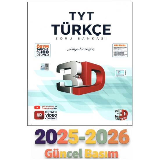3D Yayınları TYT Türkçe Soru Bankası