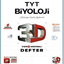 3D Yayınları TYT Biyoloji Video Destekli Defter