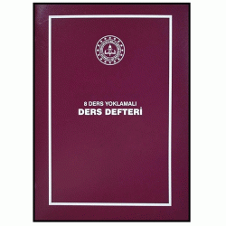 8 Ders Yoklamalı Ders Defteri  