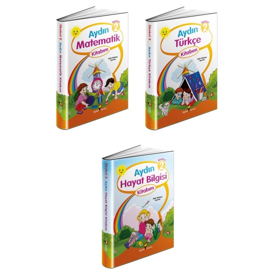 Aydın 2. Sınıf Matematik Türkçe Hayat Bilgisi Seti 3 Kitap
