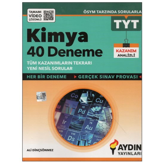 Aydın TYT Kimya 40 Deneme Aydın TYT Kimya 40 Deneme