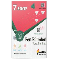 AYDIN YAYINLARI 7. SINIF 3 ADIM FEN BİLİMLERİ SORU BANKASI 
