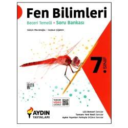 Aydın Yayınları 7. Sınıf Fen Bilimleri Beceri Temelli Soru Bankası