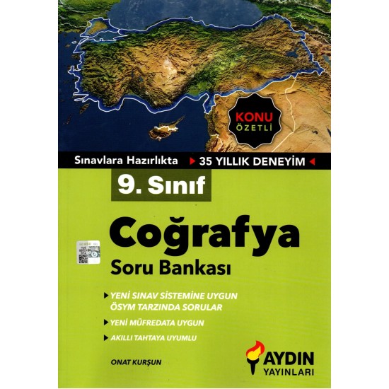 Aydın Yayınları 9. Sınıf Coğrafya Konu Özetli Soru Bankası Aydın Yayınları 9. Sınıf Coğrafya Konu Özetli Soru Bankası