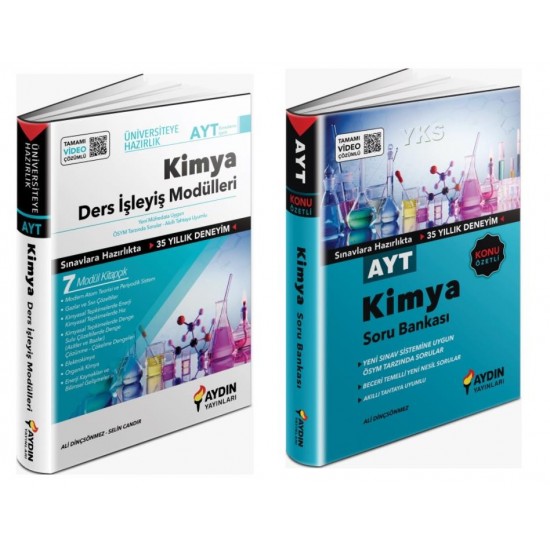 Aydın Yayınları AYT Kimya Ders İşleyiş Modülleri+Soru Bankası 2 Kitap Aydın Yayınları AYT Kimya Ders İşleyiş Modülleri+Soru Bankası 2 Kitap