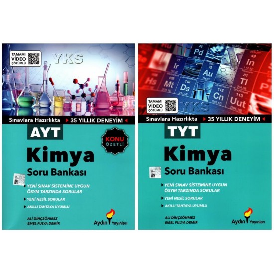 Aydın Yayınları TYT + AYT Kimya Süper Soru Bankası Seti 2 Kitap