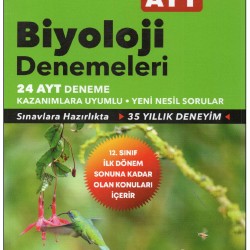 Aydın Yayınları AYT Biyoloji Denemeleri 24 AYT Deneme 12.Sınıf İlk Dönem