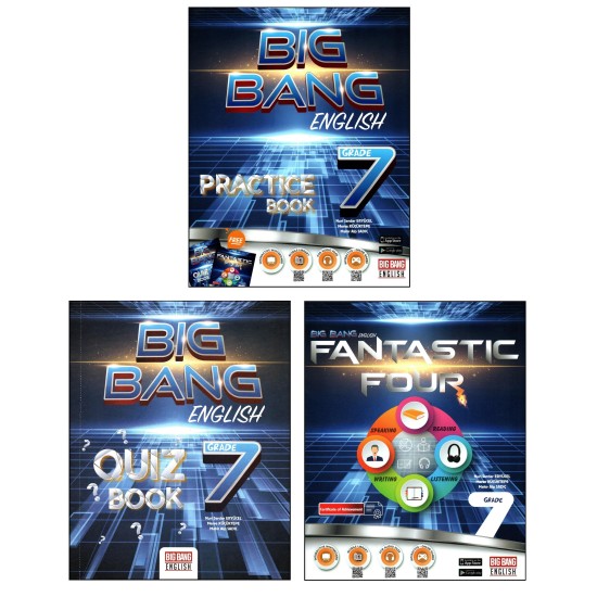 Big Bang English 7. Sınıf Practice Book+Quiz Book+Fantastic Four Seti