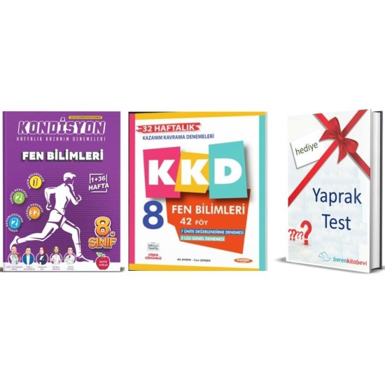 Kurmay 8. Sınıf KKD Fen Bilimleri + Newton Kondisyon Fen Bilimleri +Yaprak Test Hediye Kurmay 8. Sınıf KKD Fen Bilimleri + Newton Kondisyon Fen Bilimleri +Yaprak Test Hediye