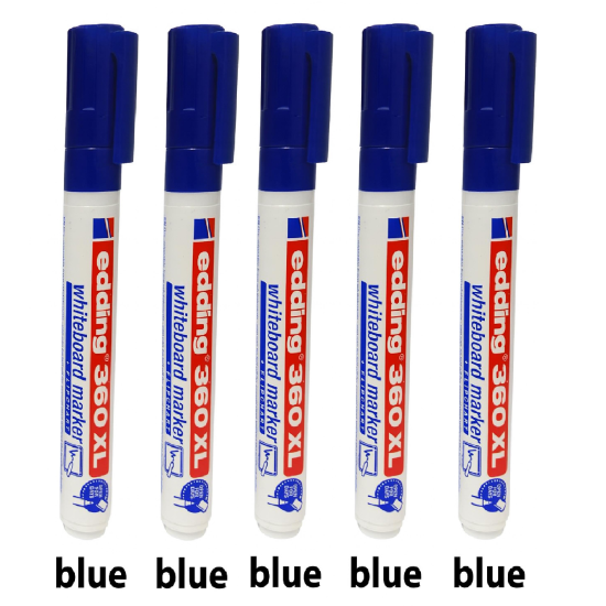 Edding 360 XL Beyaz Tahta Kalemi Mavi 5 Adet