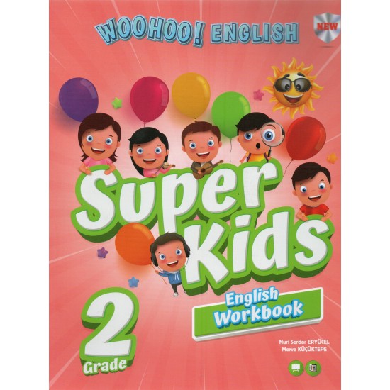 Eski müfredat KIRMIZI BEYAZ 2. SINIF WOOHOO SÜPER KİDS SET (3 KİTAP)
