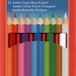 Faber-Castell  12'li Jumbo Üçgen Boya Kalemi