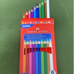 Faber-Castell  12'li Jumbo Üçgen Boya Kalemi