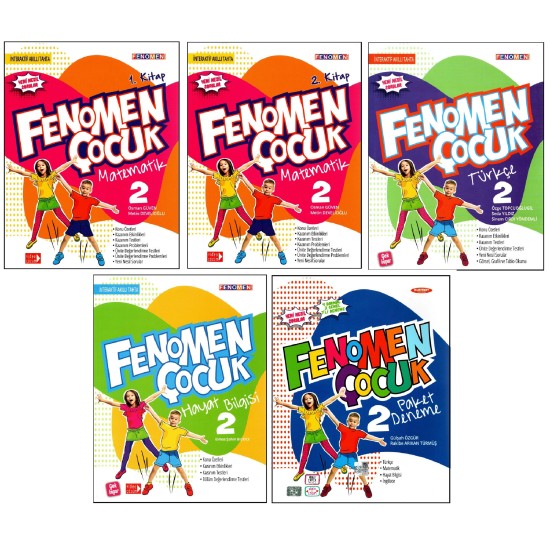 Fenomen 2. Sınıf Matematik+Türkçe+Hayat Bilgisi+Tüm Dersler Deneme Seti 5 Kitap