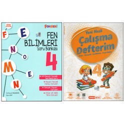 Fenomen 4.Sınıf Fen Bilimleri+Kırmızı Beyaz Çalışma Defterim