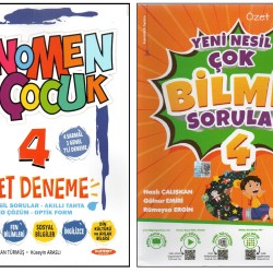 FENOMEN 4. SINIF PAKET DENEME+KIRMIZ BEYAZ ÇOK BİLMİŞ SORULAR (2 KİTAP)