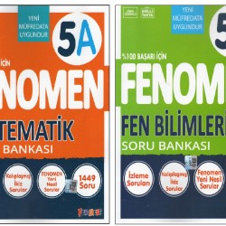 Fenomen 5.Sınıf 5A Matematik Soru Bankası+Fenomen 5.Sınıf 5A Fen Bilimleri Soru Bankası (2 Kitap)