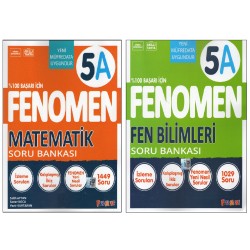 Fenomen 5.Sınıf 5A Matematik Soru Bankası+Fenomen 5.Sınıf 5A Fen Bilimleri Soru Bankası (2 Kitap)
