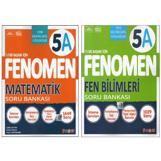 Fenomen 5.Sınıf 5A Matematik Soru Bankası+Fenomen 5.Sınıf 5A Fen Bilimleri Soru Bankası (2 Kitap) Fenomen 5.Sınıf 5A Matematik Soru Bankası+Fenomen 5.Sınıf 5A Fen Bilimleri Soru Bankası (2 Kitap)