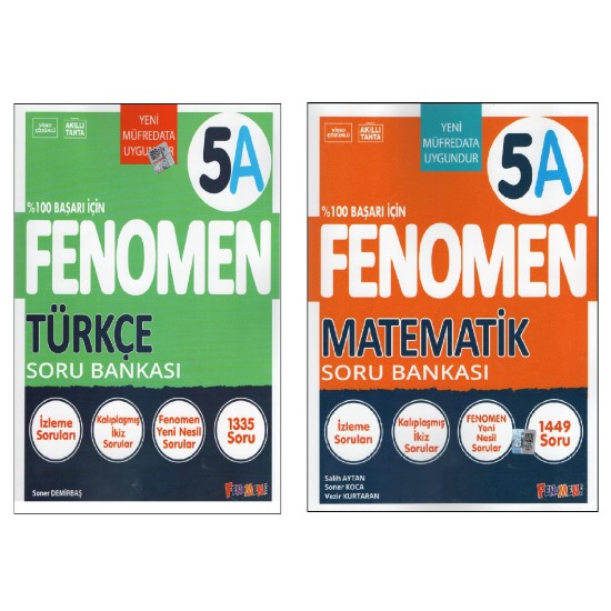 Fenomen 5.Sınıf 5A Türkçe Soru Bankası+Fenomen 5.Sınıf 5A Matematik Soru Bankası (2 Kitap) Fenomen 5.Sınıf 5A Türkçe Soru Bankası+Fenomen 5.Sınıf 5A Matematik Soru Bankası (2 Kitap)