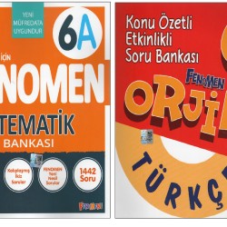 Fenomen 6.Sınıf 6A Matematik+Orjin 6.Sınıf Türkçe (2 Kitap) 