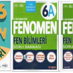Orjin Fen Bilimleri + Fenomen 6.Sınıf Fen Bilimleri 6A+6B (3 Kitap)