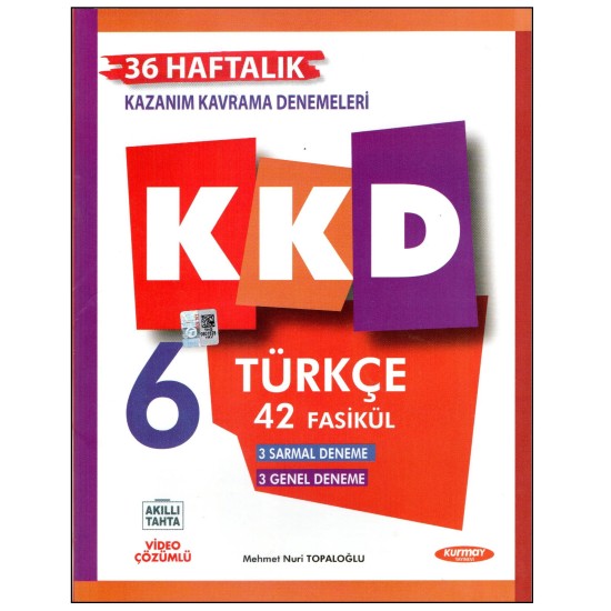 Kurmay KKD 6.Sınıf Türkçe 2025 Basım Kurmay KKD 6.Sınıf Türkçe 2025 Basım