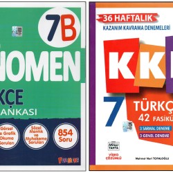 FENOMEN 7. SINIF 7B TÜRKÇE+KURMAY KKD TÜRKÇE (2 KİTAP)