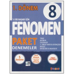 Fenomen 8.Sınıf 1.Dönem Paket Deneme 2024 Basım Fenomen 8.Sınıf 1.Dönem Paket Deneme 2024 Basım
