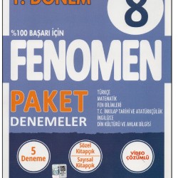 Fenomen 8.Sınıf 1.Dönem Paket Deneme 2024 Basım