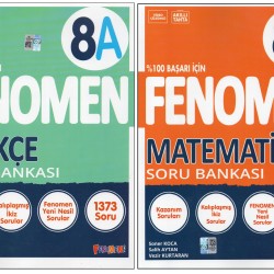 FENOMEN 8. SINIF 8A TÜRKÇE+ 8A MATEMATİK (2 KİTAP)