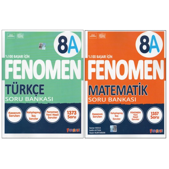 FENOMEN 8. SINIF 8A TÜRKÇE+ 8A MATEMATİK (2 KİTAP)