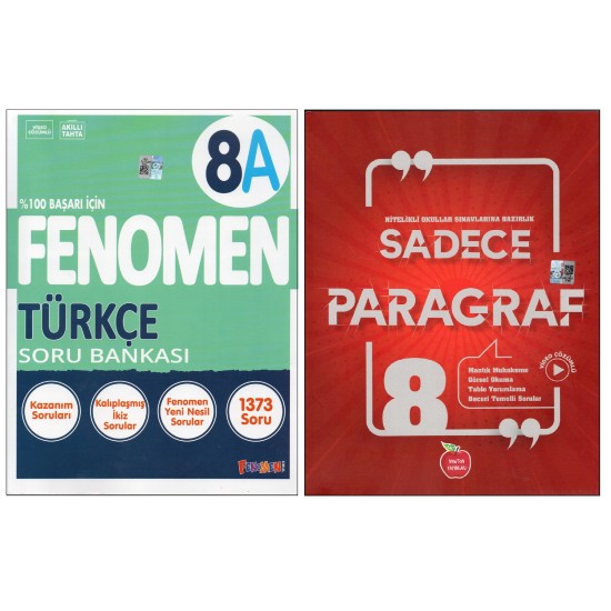 FENOMEN 8. SINIF 8A TÜRKÇE+NEWTON SADECE PARAGRAF (2 KİTAP)