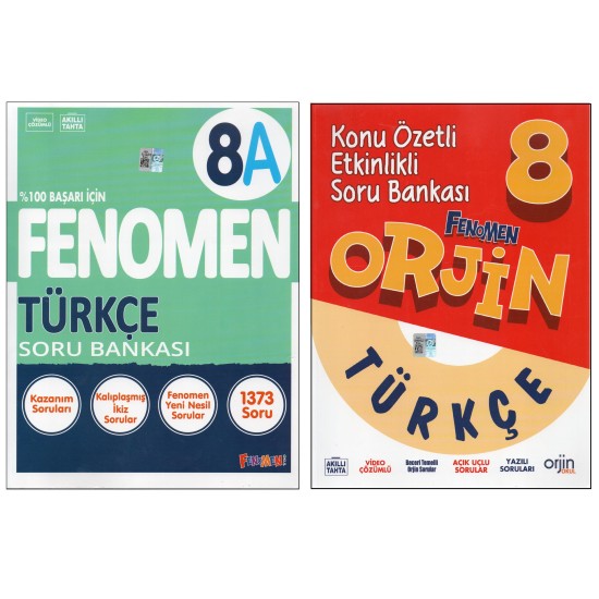 FENOMEN 8. SINIF 8A TÜRKÇE+ORJİN TÜRKÇE (2 KİTAP) FENOMEN 8. SINIF 8A TÜRKÇE+ORJİN TÜRKÇE (2 KİTAP)
