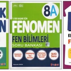 FENOMEN 8. SINIF FEN B. KÖK+8A+KONU TARAMA D. (3 KİTAP)