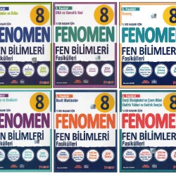 FENOMEN 8. SINIF FEN BİLİMLERİ FASİKÜLLERİ (6 KİTAP)