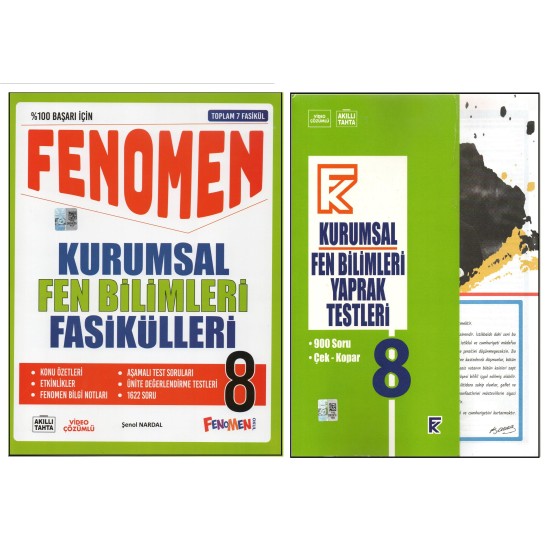 FENOMEN 8.SINIF KURUMSAL FASİKÜLLERİ+KURMAY KURUMSAL FEN BİLİMLERİ YAPRAK TEST (2 KİTAP) FENOMEN 8.SINIF KURUMSAL FASİKÜLLERİ+KURMAY KURUMSAL FEN BİLİMLERİ YAPRAK TEST (2 KİTAP)
