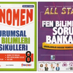 FENOMEN 8.SINIF FEN BİLİMLERİ KURUMSAL FASİKÜLLERİ+NEWTON ALL STAR FEN BİLİMLERİ (2 KİTAP)