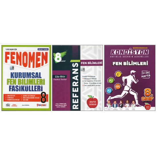 FENOMEN 8.SINIF KURUMSAL FASİKÜLLERİ +NEWTON REFERANS+NEWTON KONDİSYON FEN BİLİMLERİ (3 KİTAP) FENOMEN 8.SINIF KURUMSAL FASİKÜLLERİ +NEWTON REFERANS+NEWTON KONDİSYON FEN BİLİMLERİ (3 KİTAP)