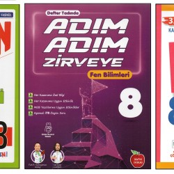 FENOMEN 8. SINIF+NEWTON ADIM ADIM ZİRVEYE+KURMAY KKD FEN BİLİMLERİ (3 KİTAP) FENOMEN 8. SINIF+NEWTON ADIM ADIM ZİRVEYE+KURMAY KKD FEN BİLİMLERİ (3 KİTAP)