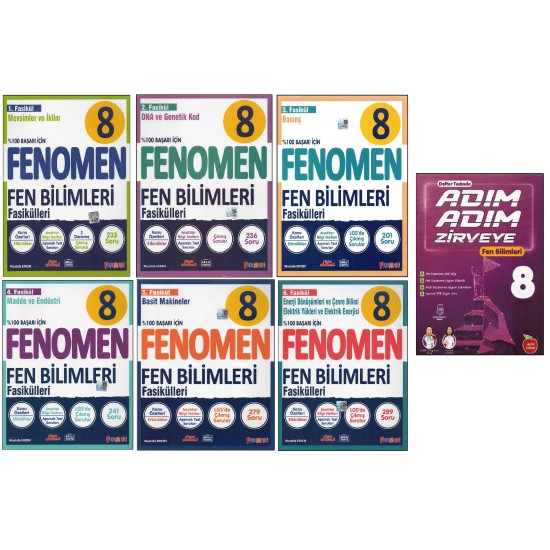 Fenomen Yayıncılık FENOMEN 8.SINIF FEN FASİKÜLLERİ+NEWTON ADIM ADIM ZİRVEYE FEN BİLİMLERİ (7 KİTAP) 202500481 Fenomen Yayıncılık FENOMEN 8.SINIF FEN FASİKÜLLERİ+NEWTON ADIM ADIM ZİRVEYE FEN BİLİMLERİ (7 KİTAP) 202500481