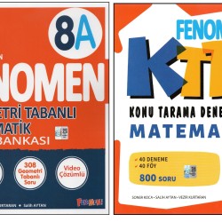 FENOMEN 8.SINIF GEOMETRİ TABANLI SORU BANKASI 8A+MATEMATİK KONU TARAMA DENEMELERİ (2 KİTAP) FENOMEN 8.SINIF GEOMETRİ TABANLI SORU BANKASI 8A+MATEMATİK KONU TARAMA DENEMELERİ (2 KİTAP)
