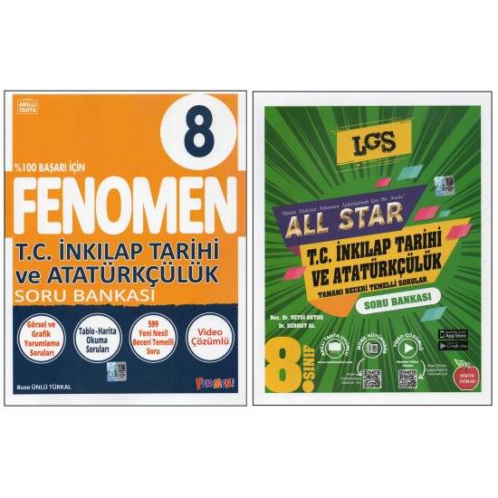 FENOMEN 8. SINIF İNKILAP+NEWTON ALL STAR İNKILAP (2 KİTAP)
