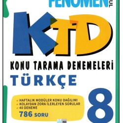 Fenomen 8.Sınıf Türkçe KTD Konu Tarama Denemeleri Fenomen 8.Sınıf Türkçe KTD Konu Tarama Denemeleri