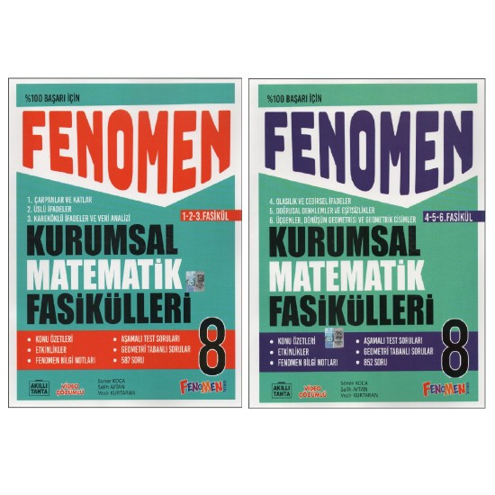 Fenomen 8.Sınıf Kurumsal Matematik Fasikülleri