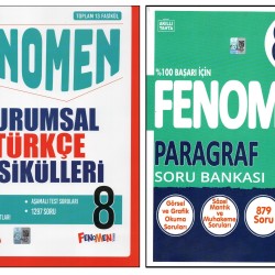 FENOMEN 8. SINIF KURUMSAL TÜRKÇE FASİKÜLLERİ+FENOMEN 8B PARAGRAF (2 KİTAP)